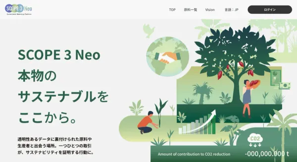 サステナクラフト、フルッタフルッタによるサステナブルプラットフォーム「SCOPE 3 Neo」構築を支援